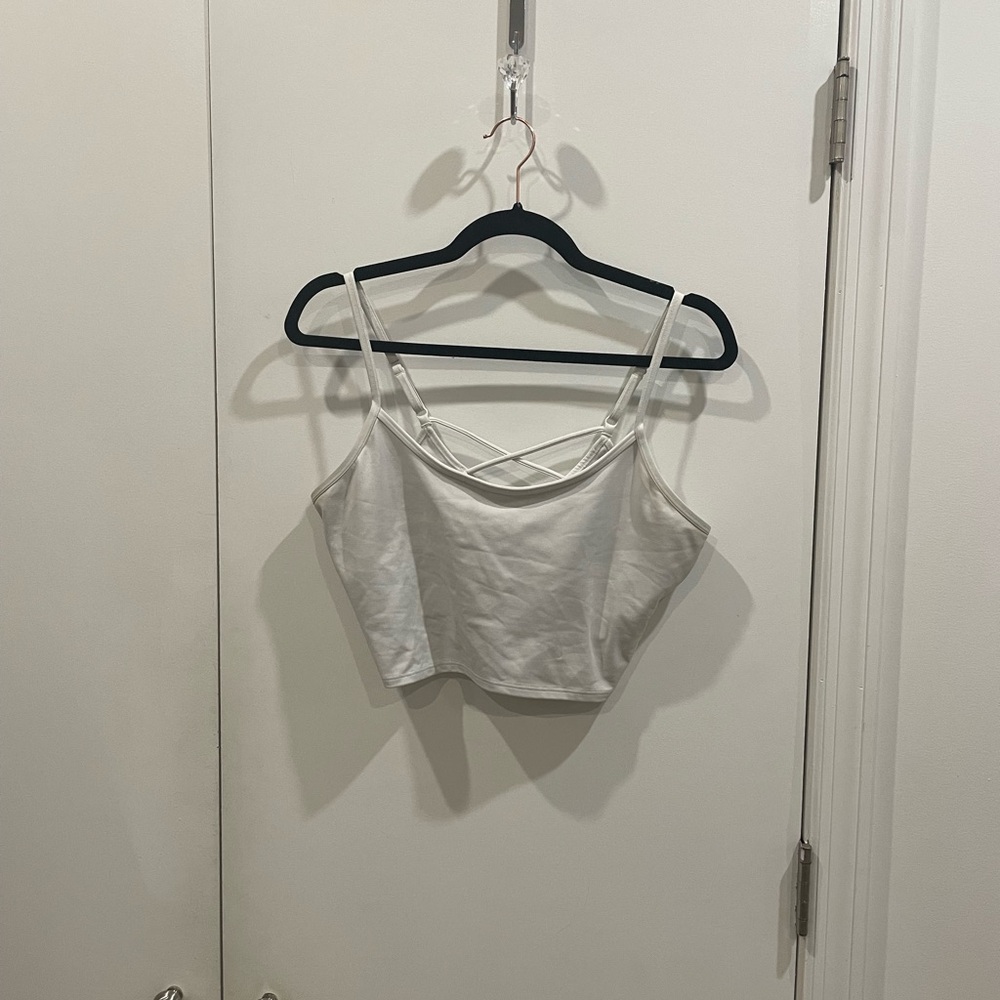 White Strappy Crop Top